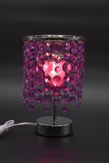 Blue, Pink, or Purple Crystal Chandelier Aroma Lamp