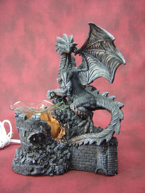 Dragon on Castle Aroma Lamp