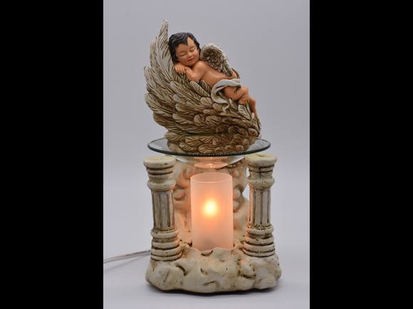 Baby Cherub White Aroma Lamp