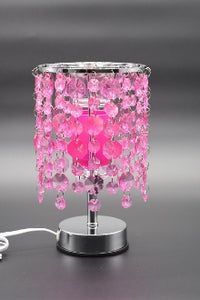 Blue, Pink, or Purple Crystal Chandelier Aroma Lamp