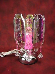Blue, Pink, Burgundy, or Black Crystal Chandelier Aroma Lamp