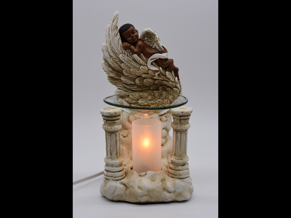 Baby Cherub Black Aroma Lamp