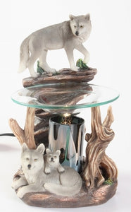 Wolf on Rock Aroma Lamp