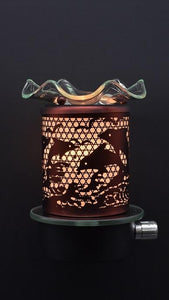 Dolphins Plug-In Nightlight Oil/Wax Warmer Aroma Lamp