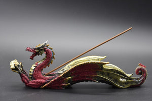 Incense Holder Red Dragon