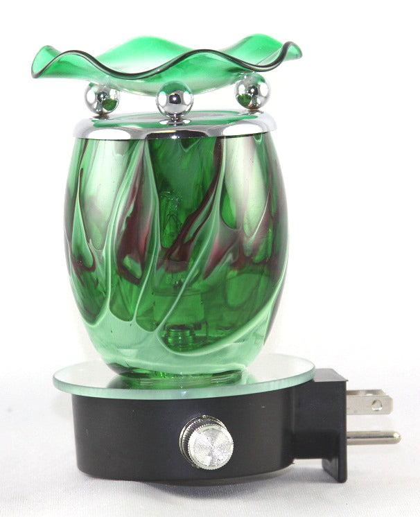 Choose Color Oval Plug In Nightlight Oil Wax Warmer Aroma Lamp Pureoilstore