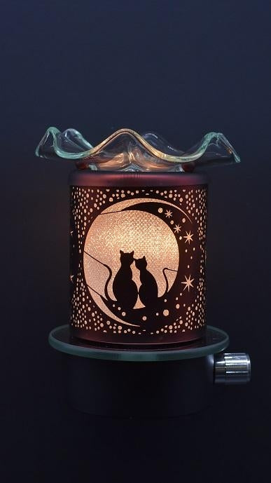 Cat Plug In Nightlight Oil Wax Warmer Aroma Lamp Pureoilstore