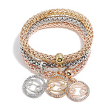 Gold/Silver Bracelet with Pendant Sets (Multiple Options)