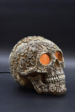 Floral Skull with Symbols Aroma Lamp