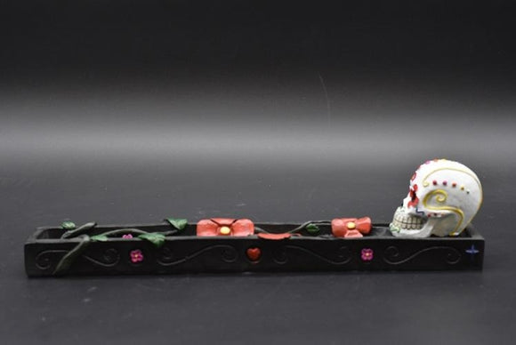 Sugar Skull Incense Holder