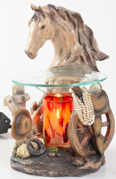 White Horse Head Aroma Lamp