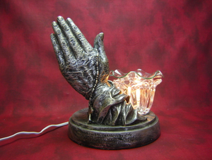 Praying Hands with Poem Aroma Lamp